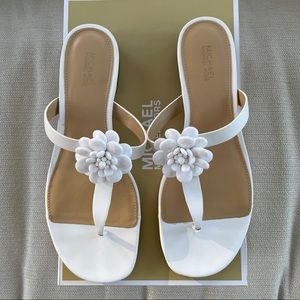 Michael Kors Dalia Flat Leather Sandal 8